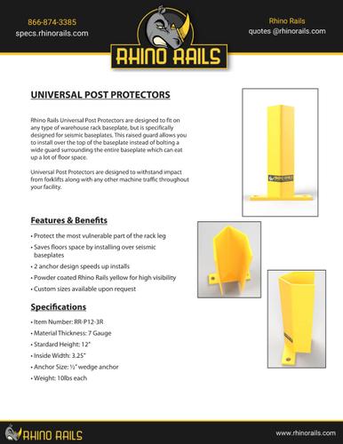 Universal Post Protector - Product Information Sheet - Photo